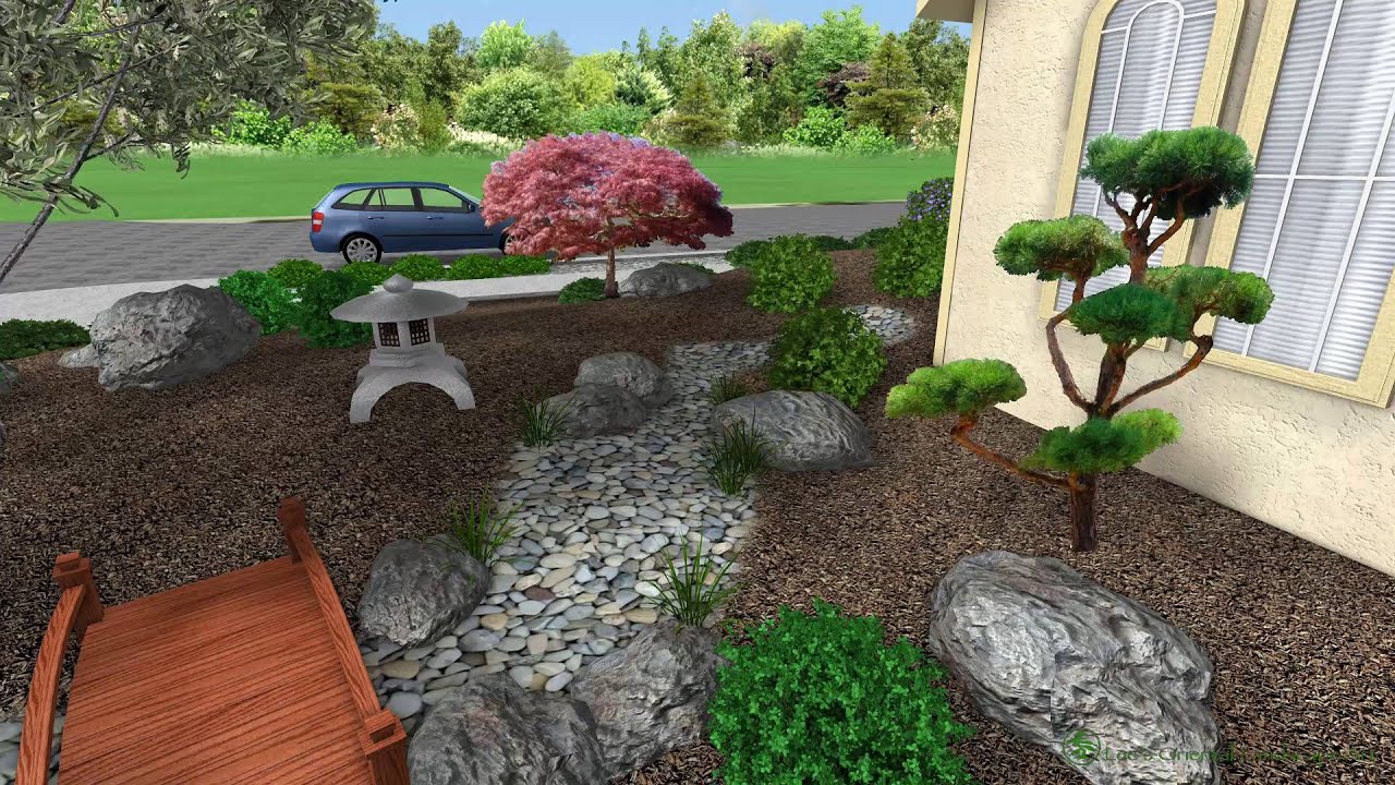 Japanese Garden Design  Salinas, CA  Front Entrance Area