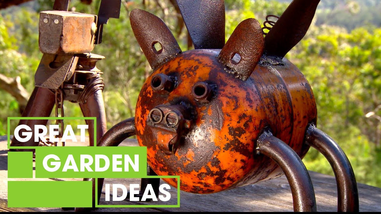 Design Your Own Recycled Metal Garden Art | Gardening | Great Home Ideas