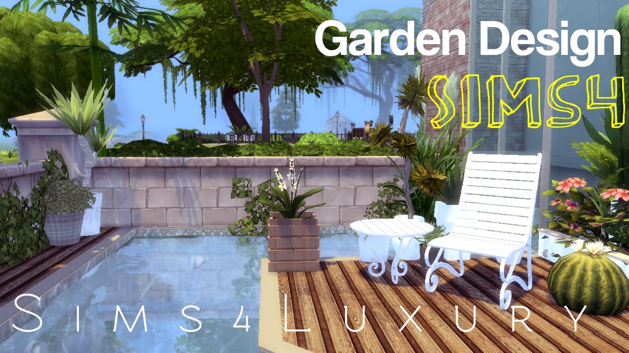 Sims 4  House building  Garden Design