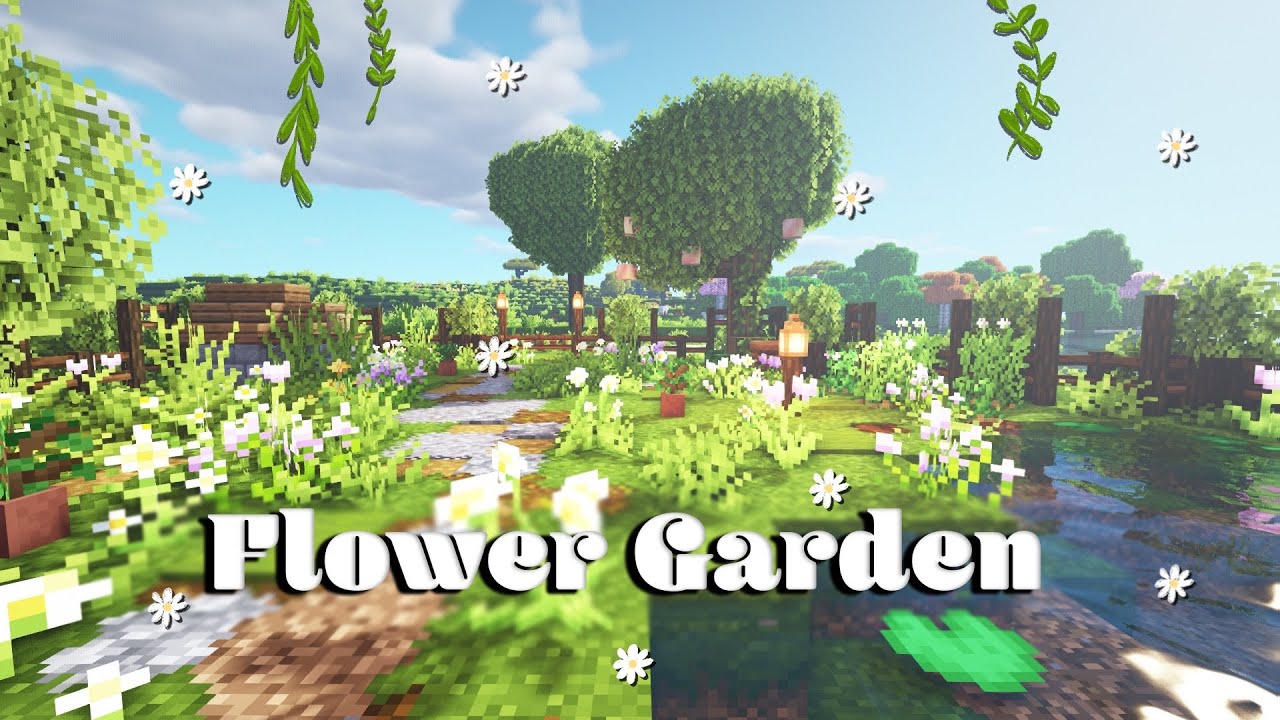 How To Build an Aesthetic Flower Garden in Minecraft