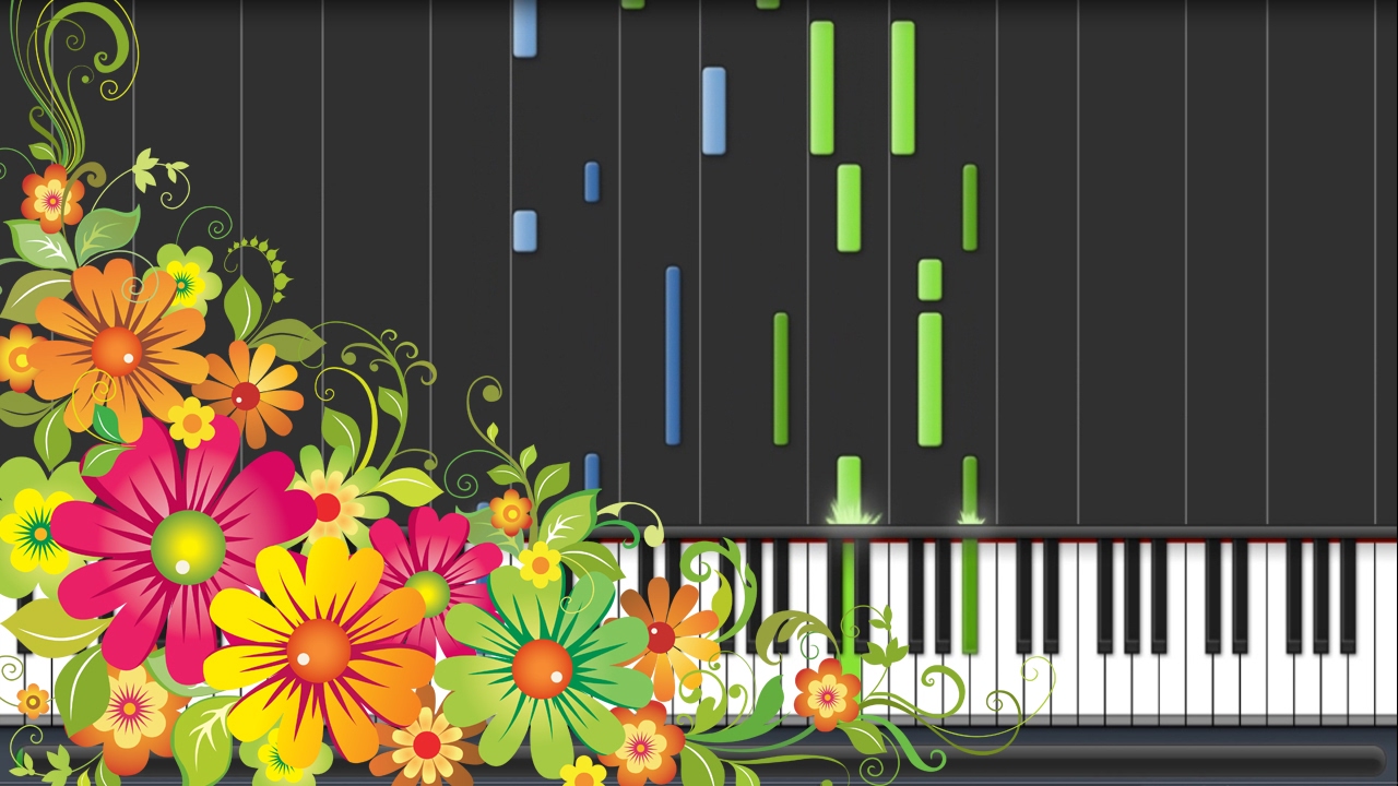 Flaming June [ Jun Maeda x Yanagi Nagi ]  Flower Garden (Piano Synthesia Tutorial + Sheet)