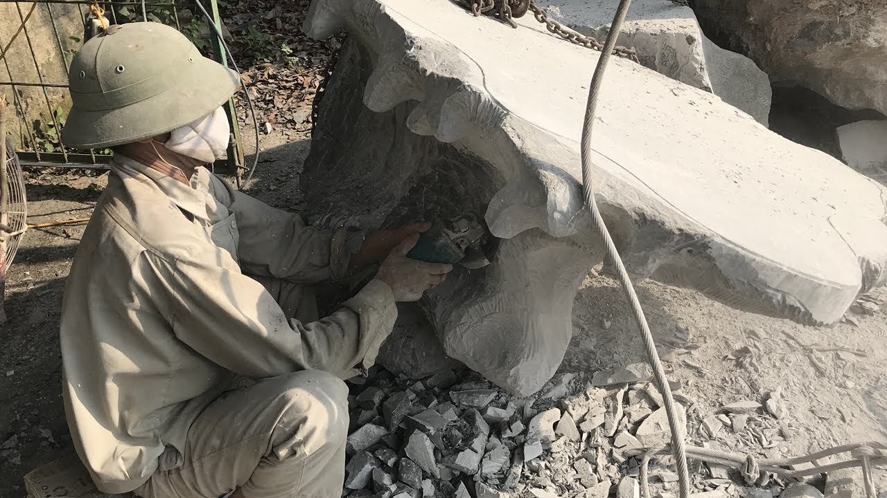 Amazing craft ideas made from 100% pure stone blocks | Making garden design | part 1