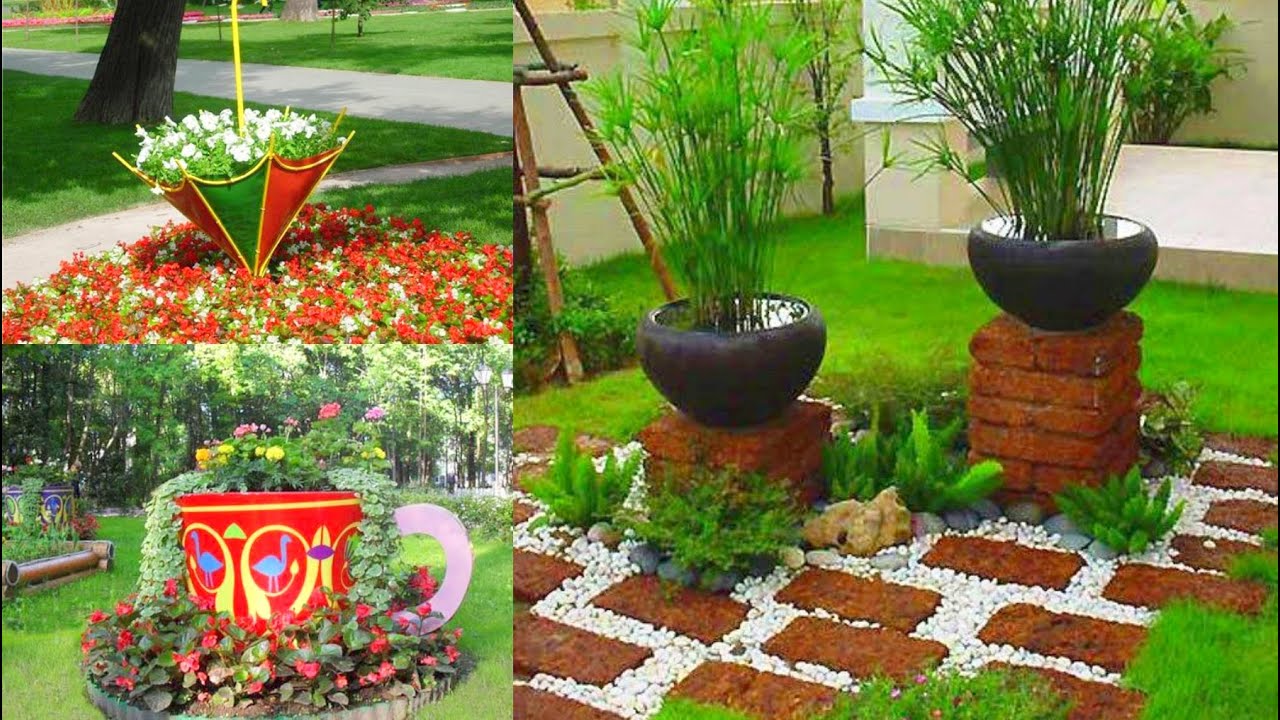 60 Garden Design with Fountain Pergola Flower Decoration Ideas  Creative Backyard and Landscape #7