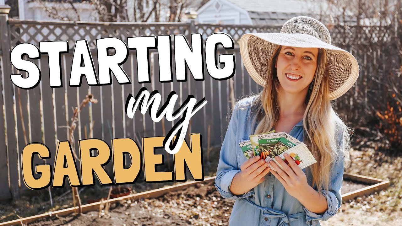 STARTING MY SPRING GARDEN // BACKYARD GARDENING IN CANADA