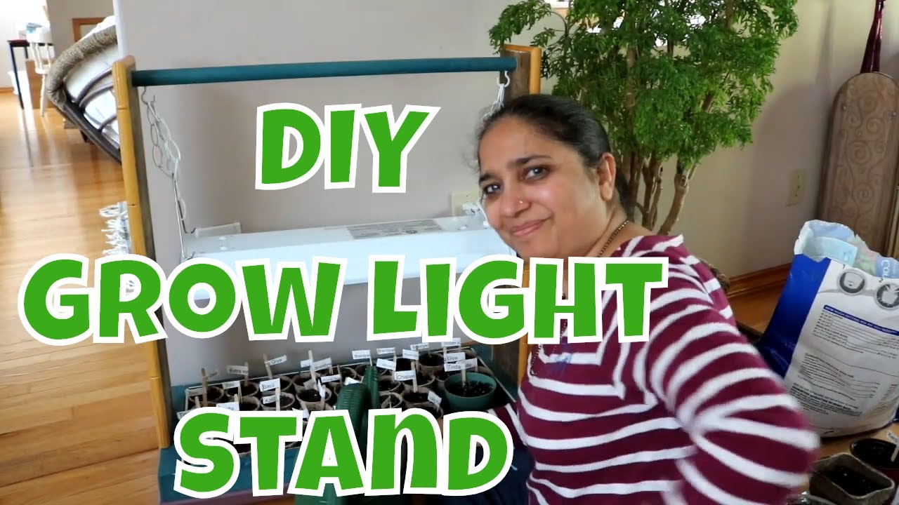 DIY: How to Build a Grow Light Stand for indoor gardening