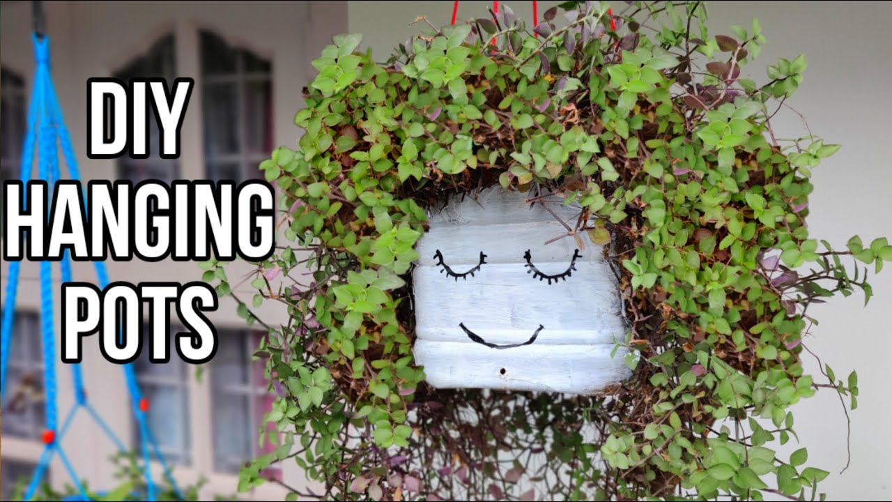 How to make hanging pot using plastic bottles | Hanging plant ideas | Gardening ideas | DIY