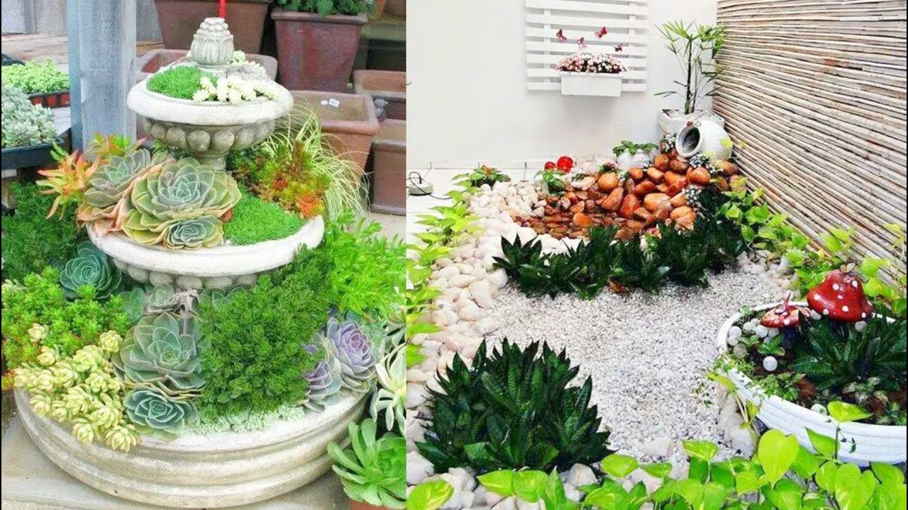 65 Garden Design with Fountain Pergola Flower Decoration Ideas  Creative Backyard and Landscape #8