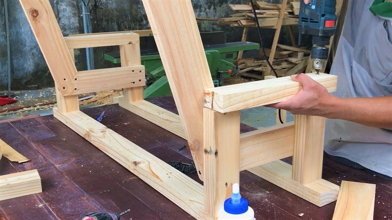 Making Beautiful Outdoor Chair Swing For Your Garden | Best DIY Woodworking Ideas From Old Pine Wood